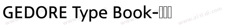 GEDORE Type Book字体转换